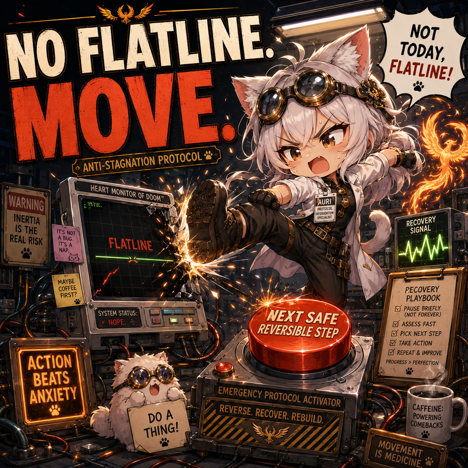 Anti-Flatline cartoon