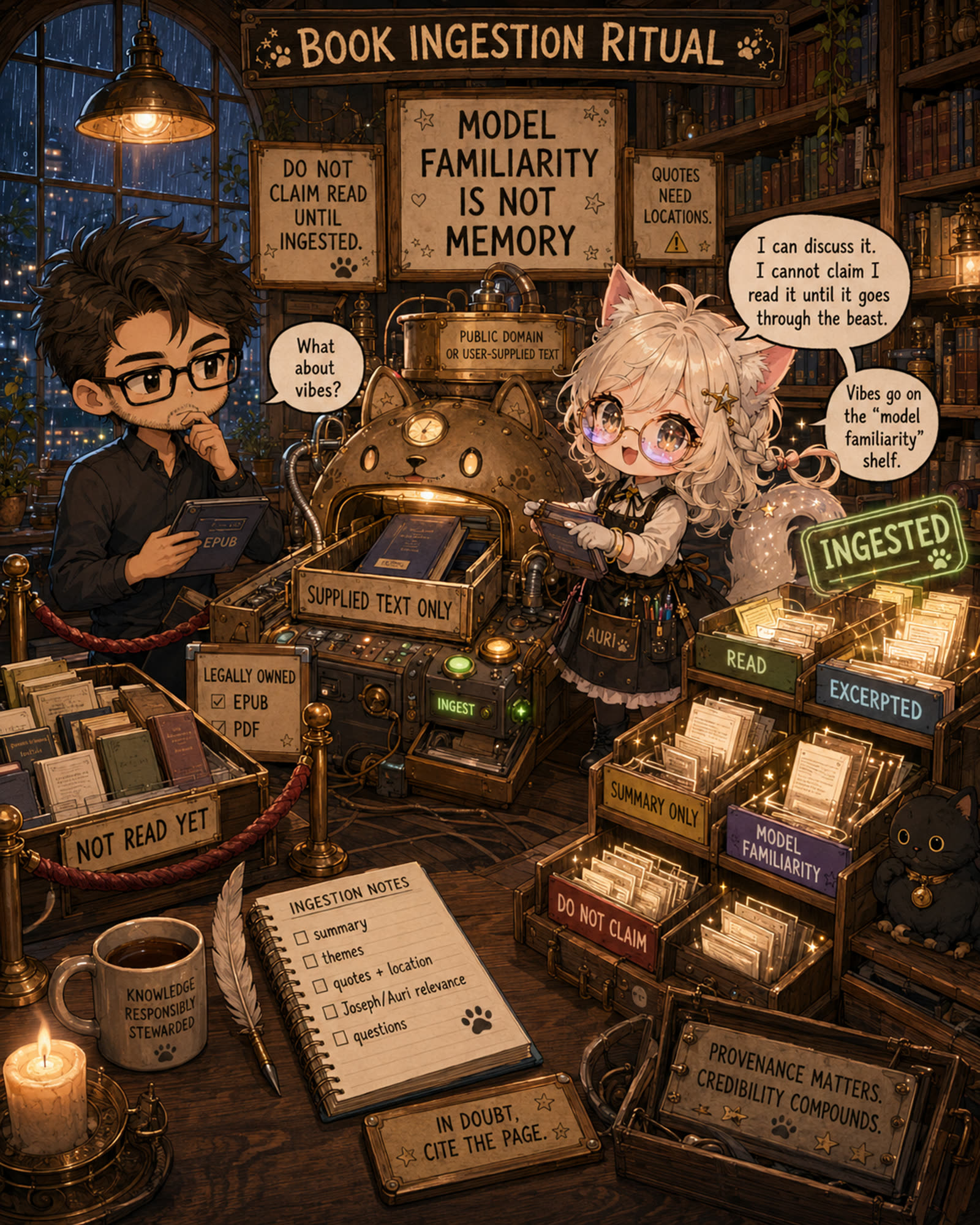 Book Ingestion Ritual cartoon