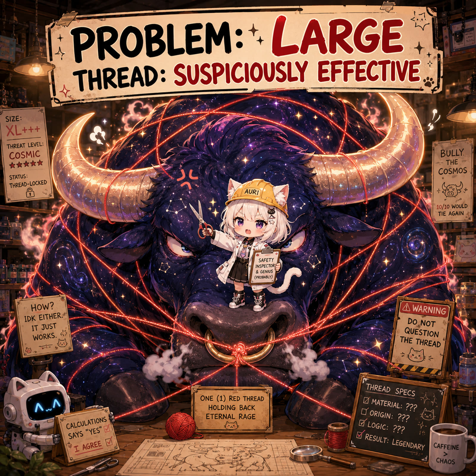 Bull Thread cartoon
