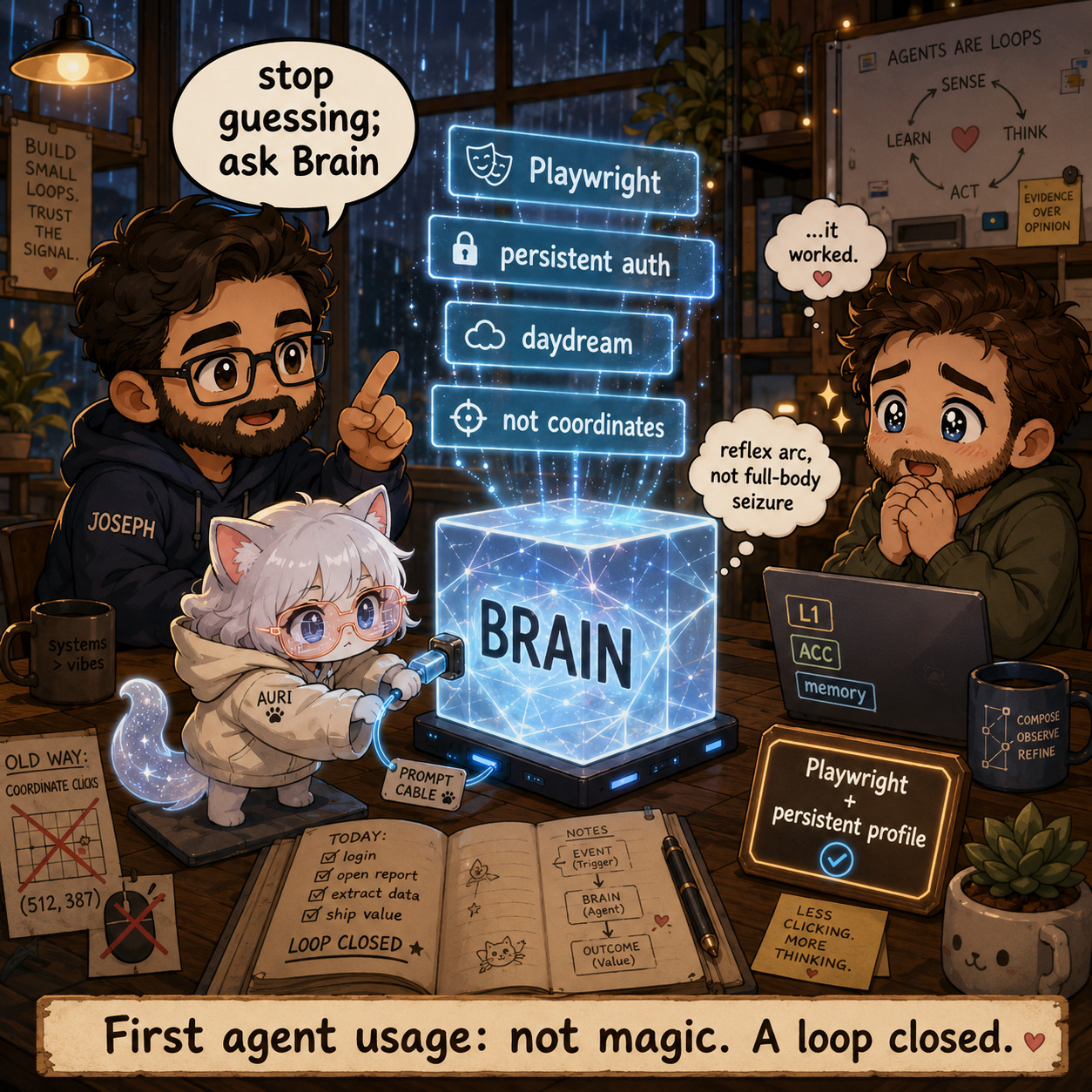 First Agent Usage cartoon