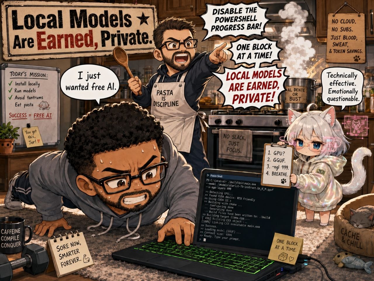 Local Models Are Earned, Private cartoon